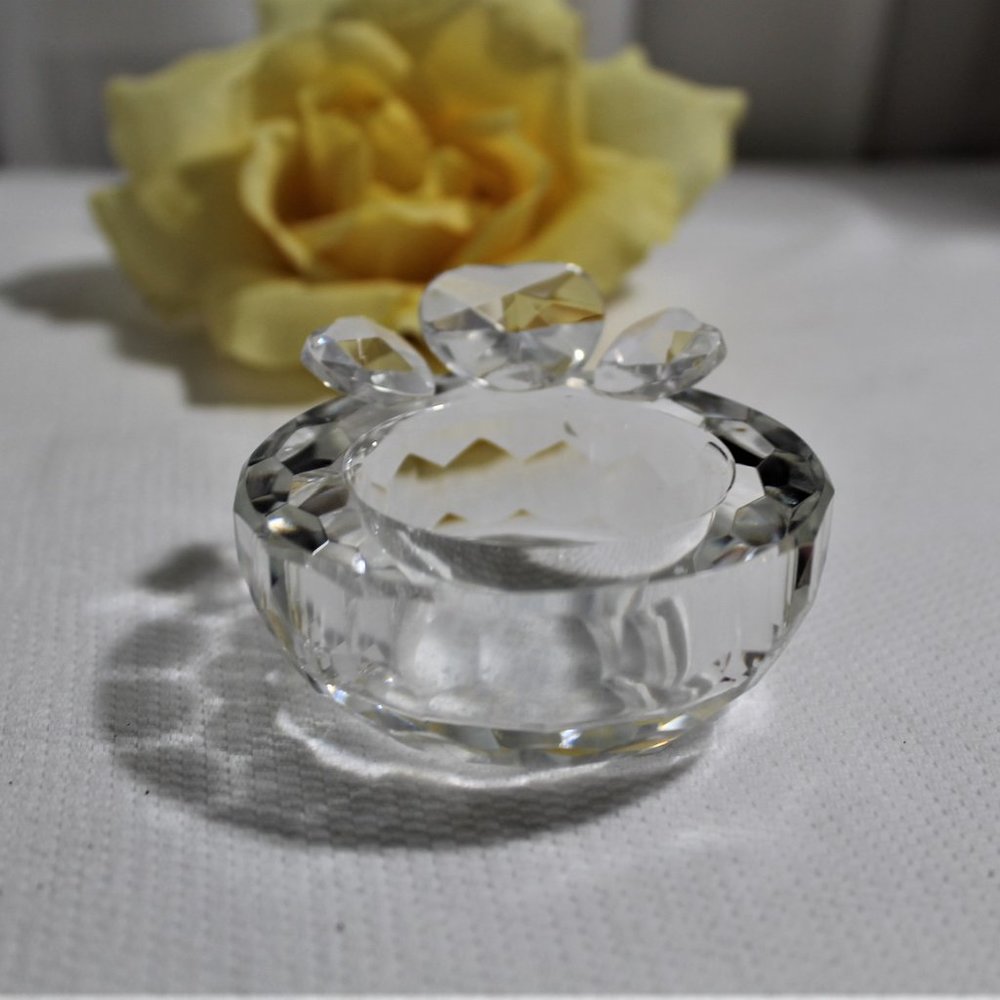 Lenox Crystal Heart Votive Candle Holder NIB